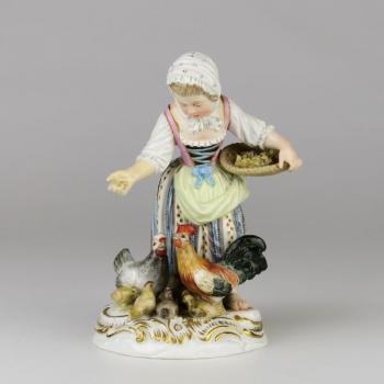 Porzellan Figurengruppe - weies Porzellan - 1870