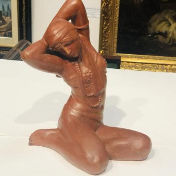 Porzellan Figur Mädchen - fa Hodonín - 1920 Porzellan Figur Mädchen - fa Hodonín - 1920