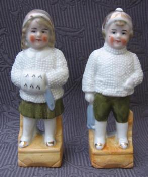 Zwei Porzellan Figuren - Biskuit - 1900 Zwei Porzellan Figuren - Biskuit - 1900