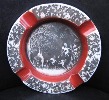 Porzellan Aschenbecher - 1930 Porzellan Aschenbecher - 1930