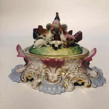 Porzellan Tintenfass - Klášterec - 1850 Porzellan Tintenfass - Klášterec - 1850