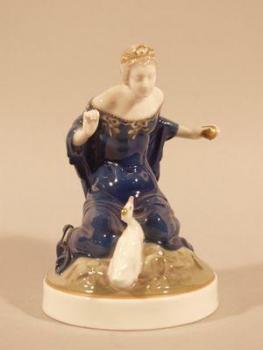 Porzellan Figur Frau - glasiertes Porzellan - Rosenthal, Ferdinand Liebermann - 1925